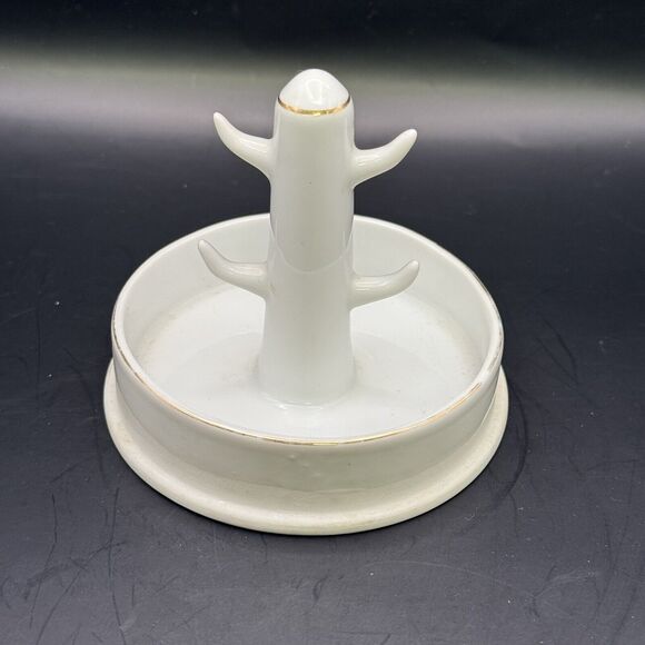 vintage porcelain ring holder dish - Picture 2 of 6